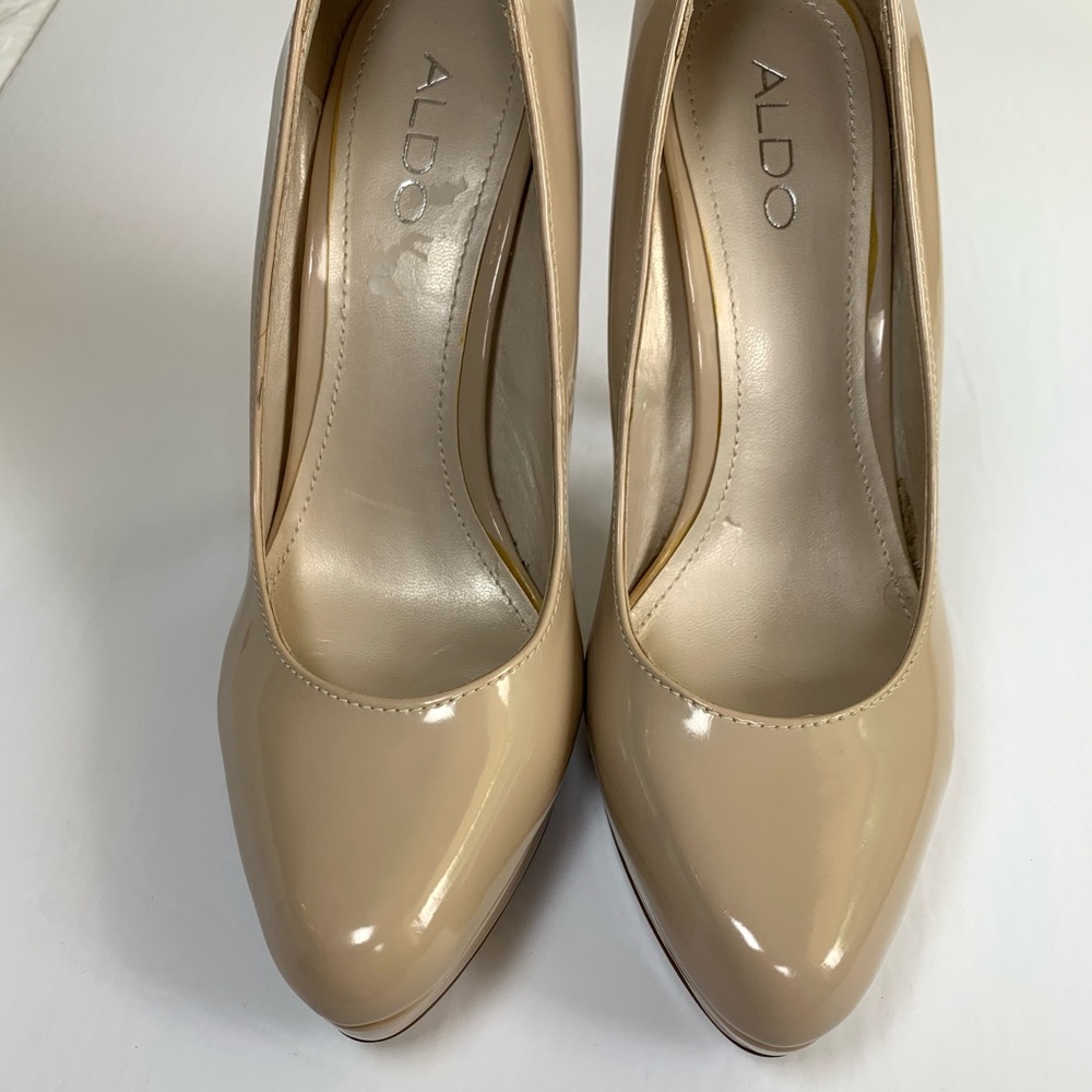 SOLD Aldo Blush Neutral High Heels Size 39 / Size 8 - Picture 5 of 13